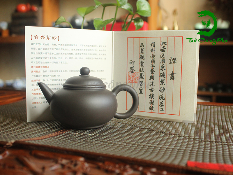 Ấm Tử Sa Thủy Bình Hắc Sa - ATS1217